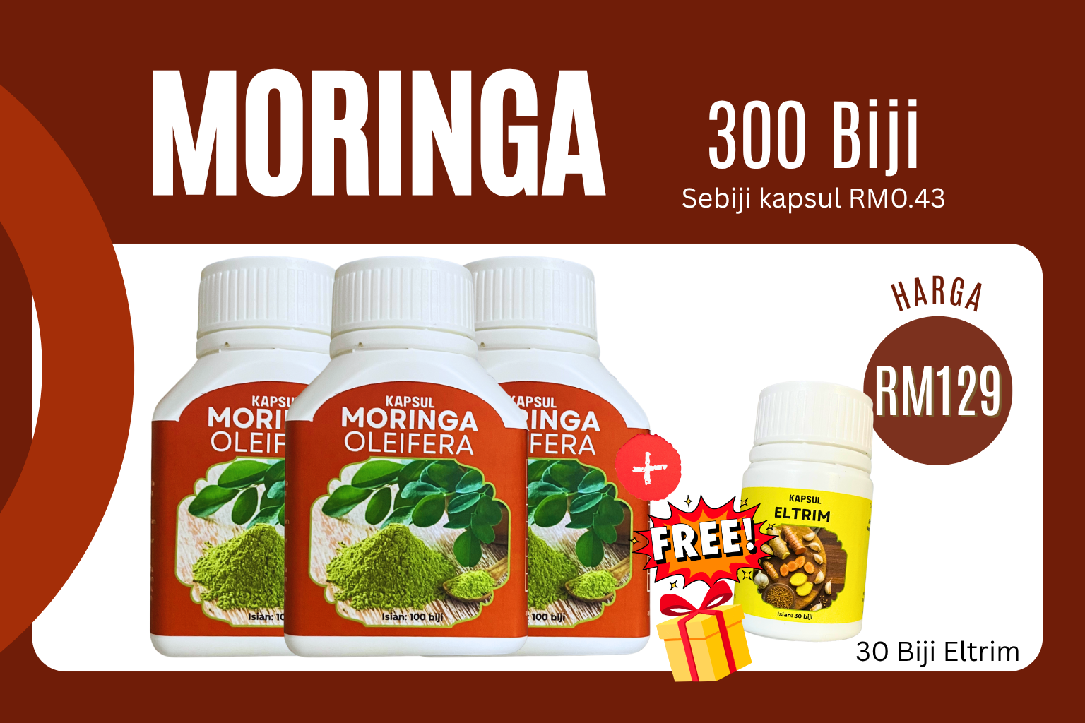 Moringa 300 Biji